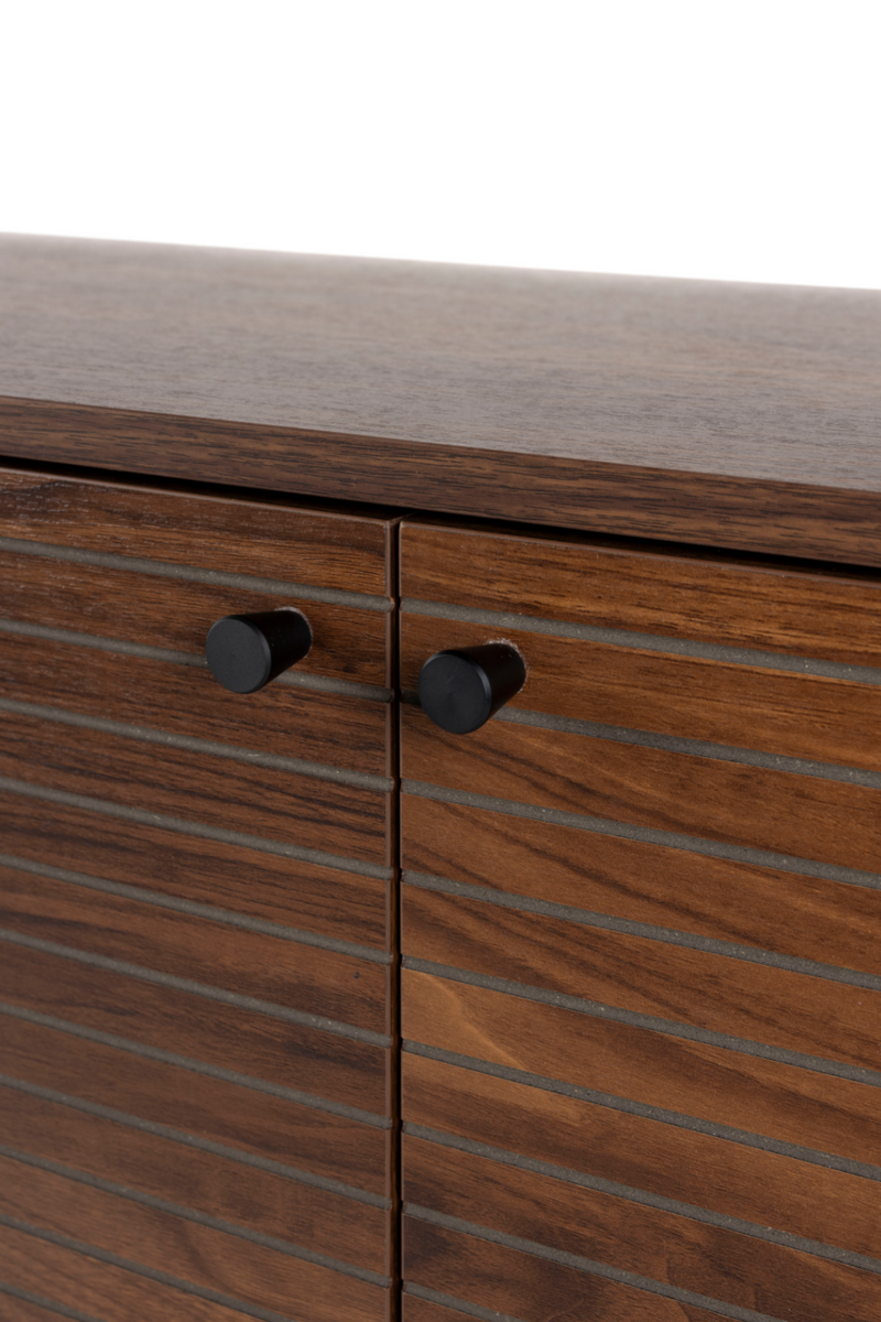 Brown Wooden Sideboard | DF Stripes | Oroatrade.com