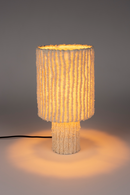 White Cotton Table Lamp | DF Arjun | Oroatrade.com