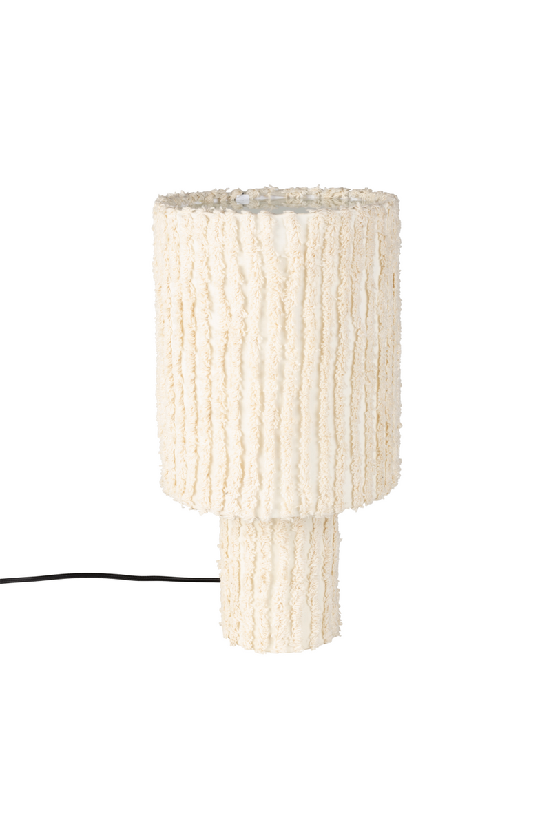 White Cotton Table Lamp | DF Arjun | Oroatrade.com