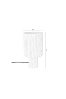 White Cotton Table Lamp | DF Arjun | Oroatrade.com