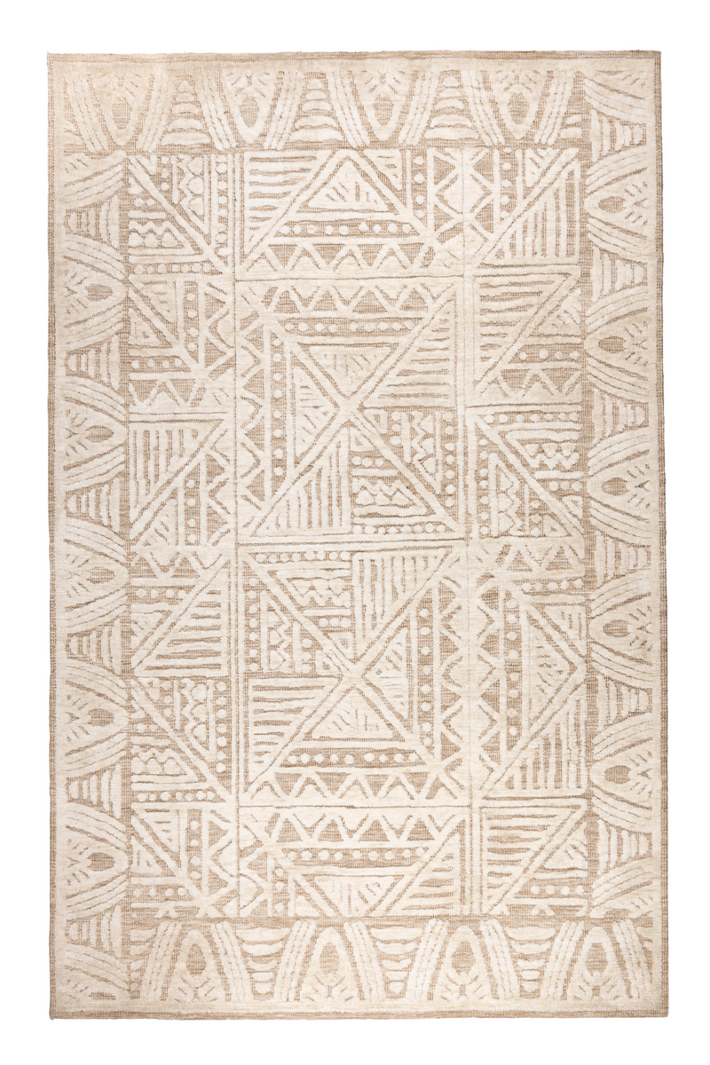 Patterned Beige Carpet 5' x 8' | DF Cuzco | Oroatrade.com