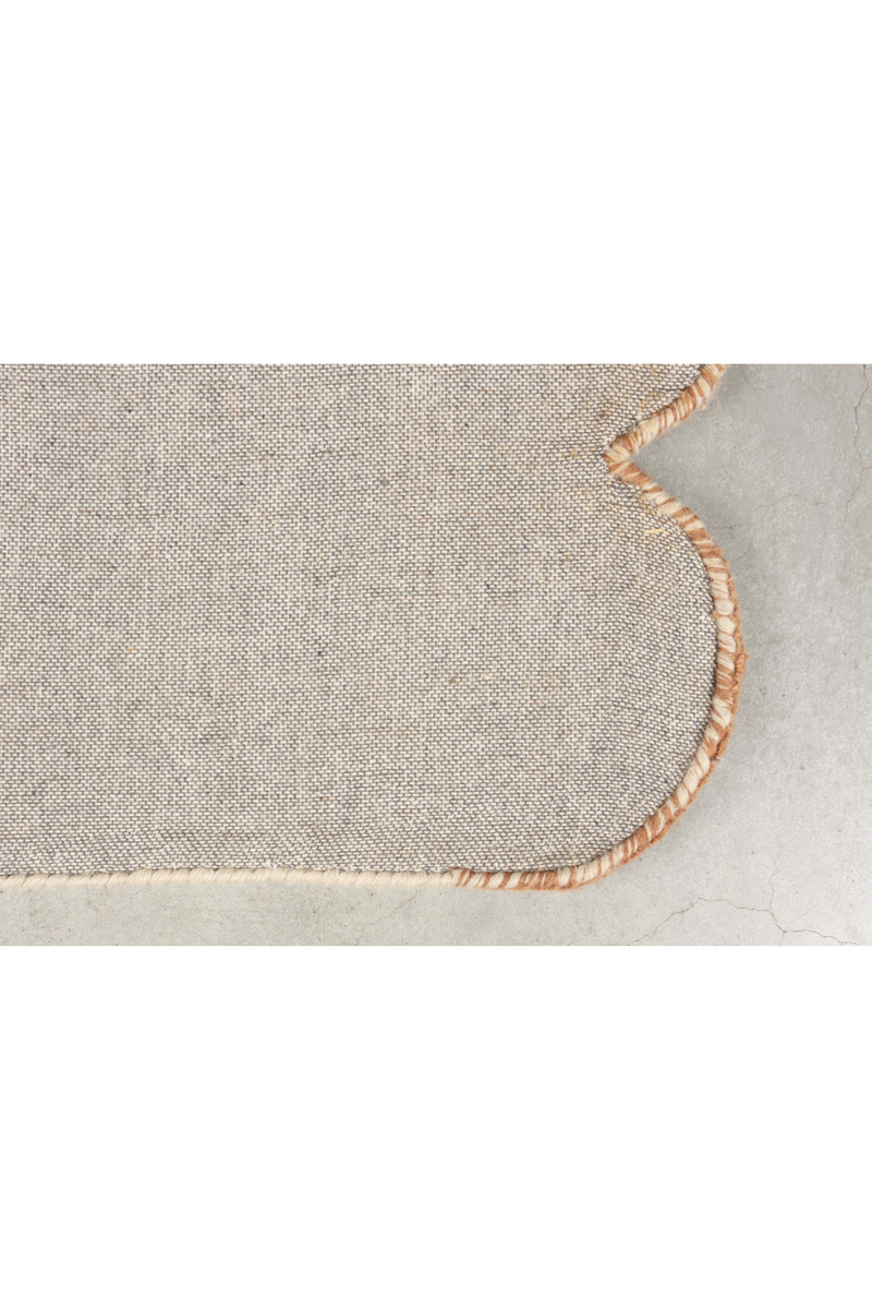 Beige Wool Patterned Carpet 5' x 8' | DF Mundra | Oroatrade.com