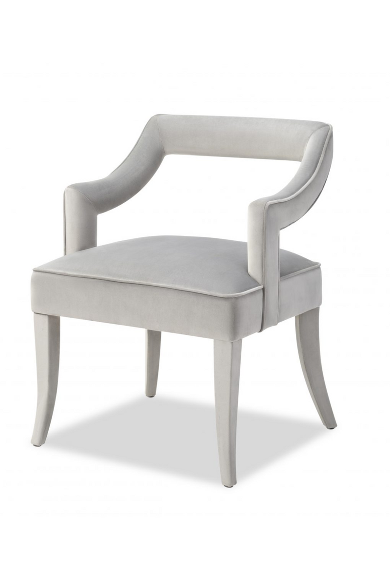 Gray Velvet Dining Armchair | Liang & Eimil Calvin | Oroatrade.com