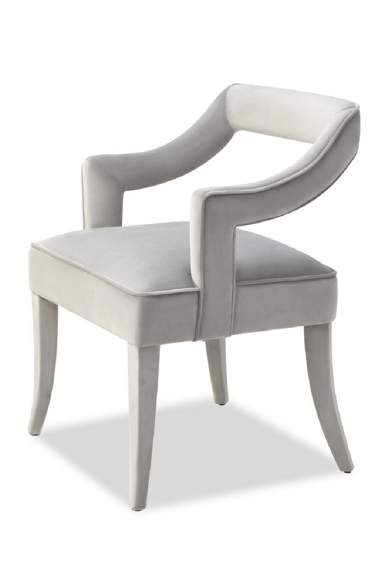 Gray Velvet Dining Armchair | Liang & Eimil Calvin | Oroatrade.com