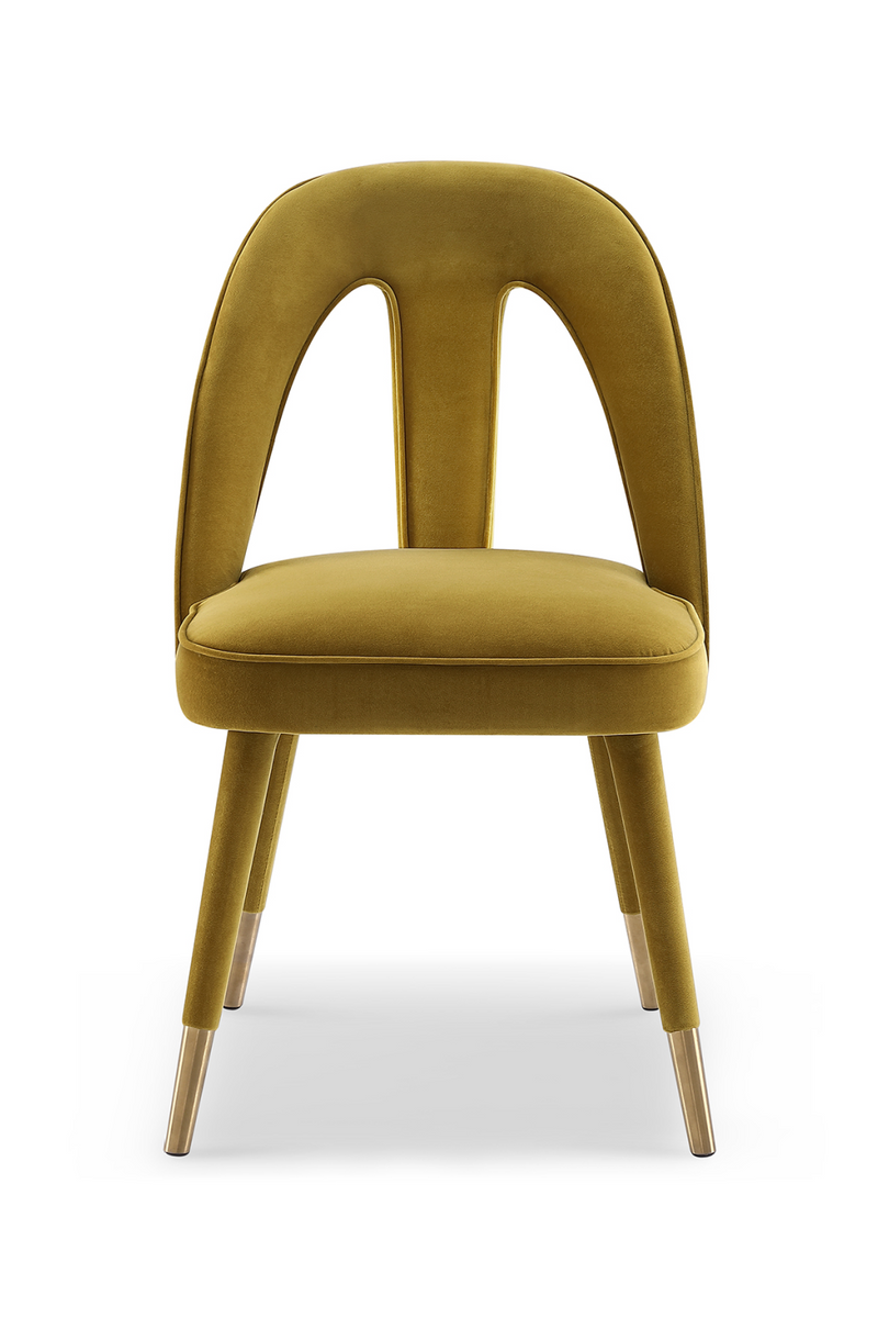 Mustard Velvet Dining Chair | Liang & Eimil Pigalle | Oroatrade.com