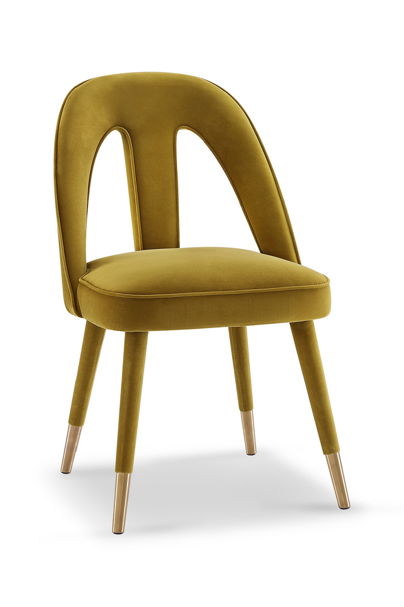 Mustard Velvet Dining Chair | Liang & Eimil Pigalle | Oroatrade.com