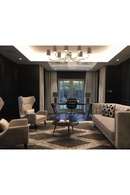 Beige Wingback Accent Chair | Liang & Eimil Vendome | Oroatrade.com