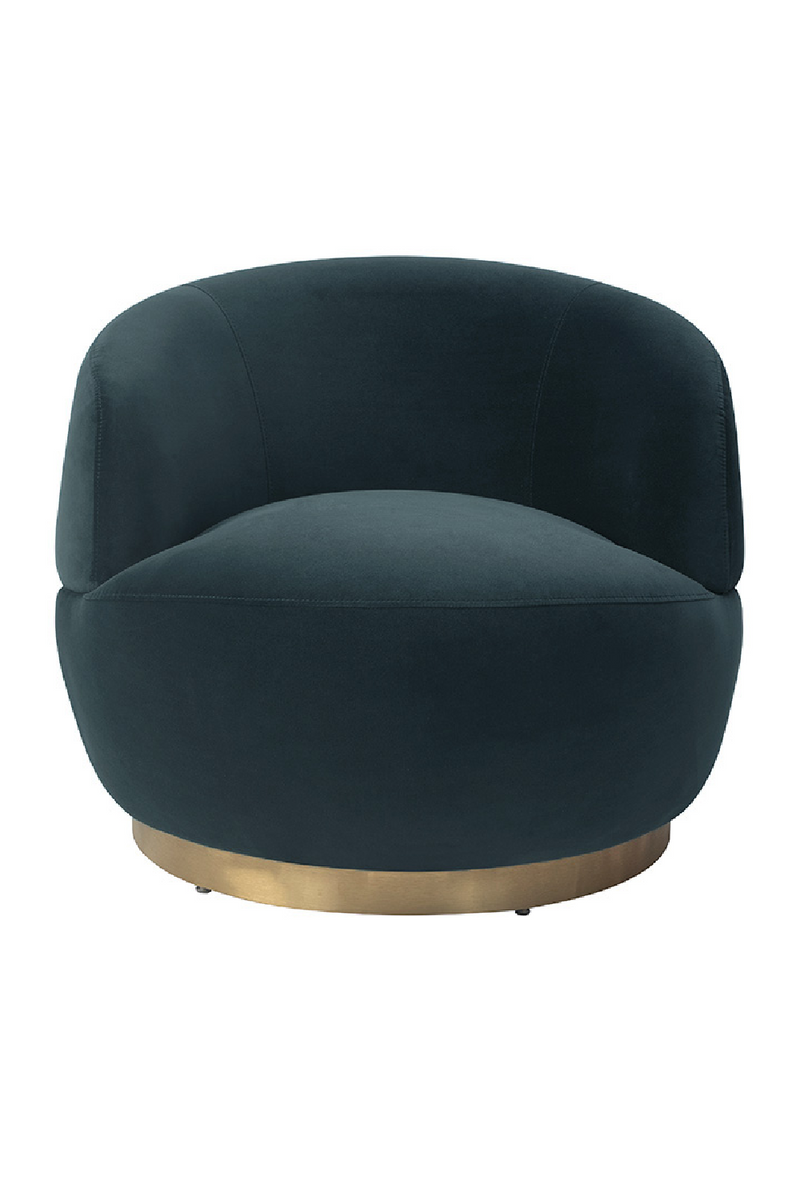 Circular Velvet Swivel Chair | Liang & Eimil Vitale | Oroatrade.com