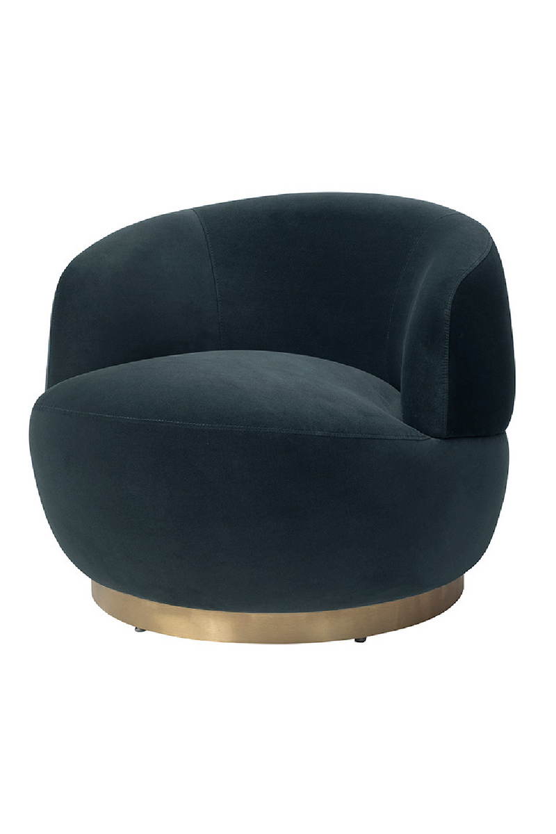 Circular Velvet Swivel Chair | Liang & Eimil Vitale | Oroatrade.com