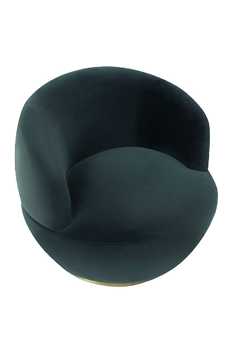 Circular Velvet Swivel Chair | Liang & Eimil Vitale | Oroatrade.com