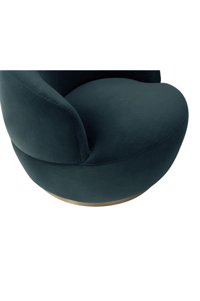 Circular Velvet Swivel Chair | Liang & Eimil Vitale | Oroatrade.com