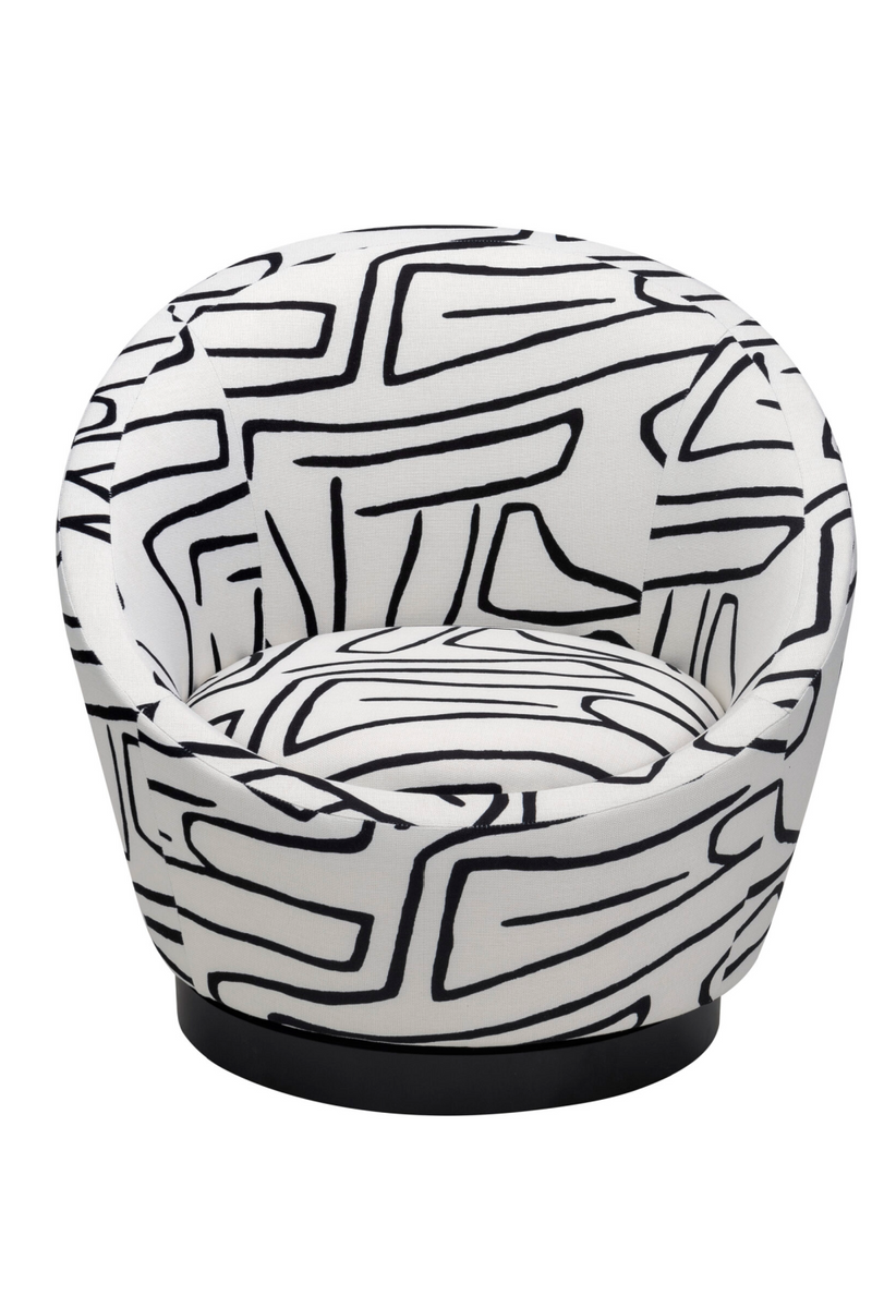 Zebra Print Swivel Accent Chair | Liang & Eimil Ekte | Oroatrade.com