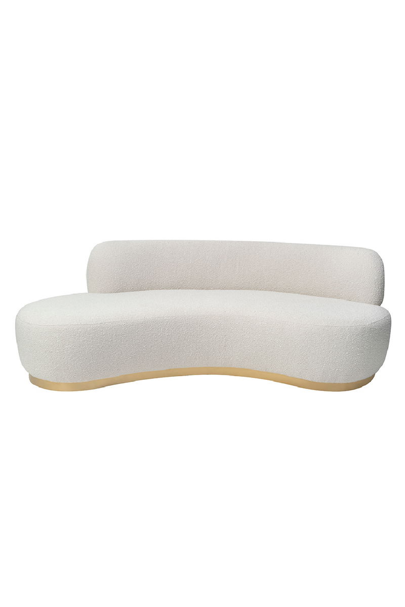 Bouclé Sand Curve Right Sofa | Liang & Eimil Sasha | Oroatrade.com
