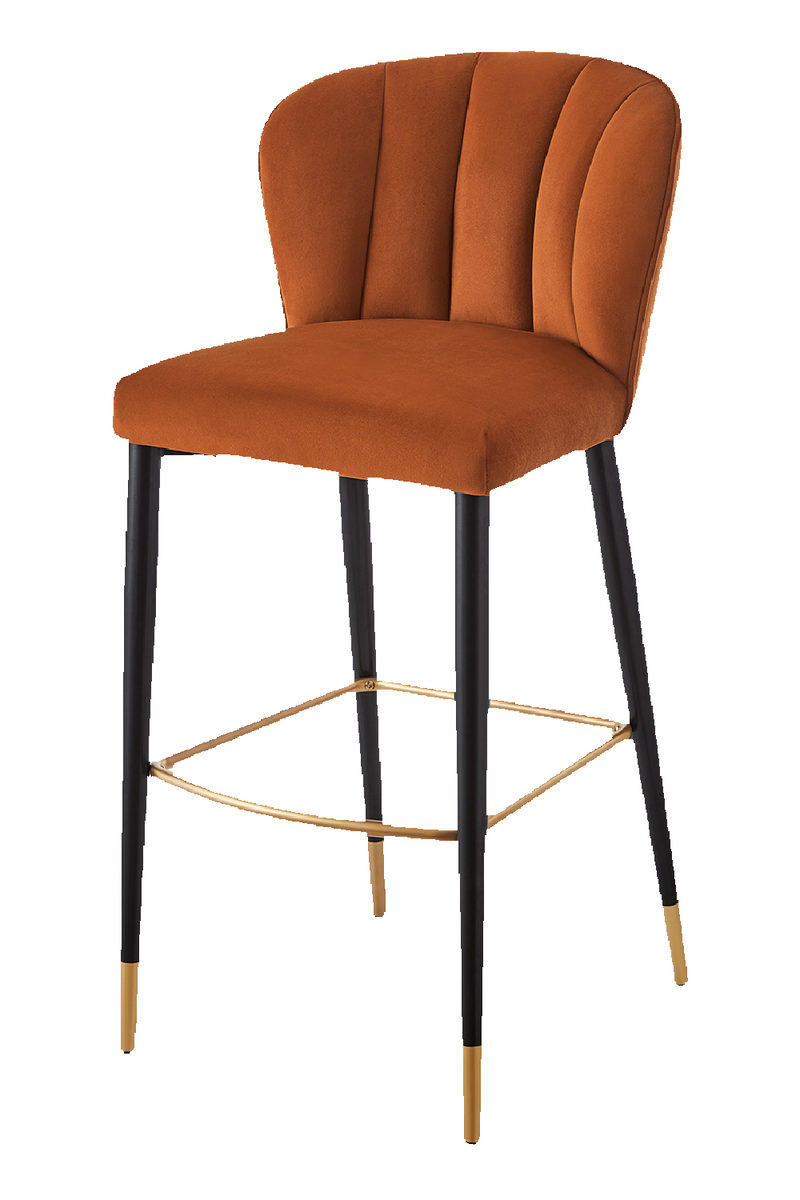 Channeled Gray Bar Stool | Liang & Eimil Maya | Oroatrade.com