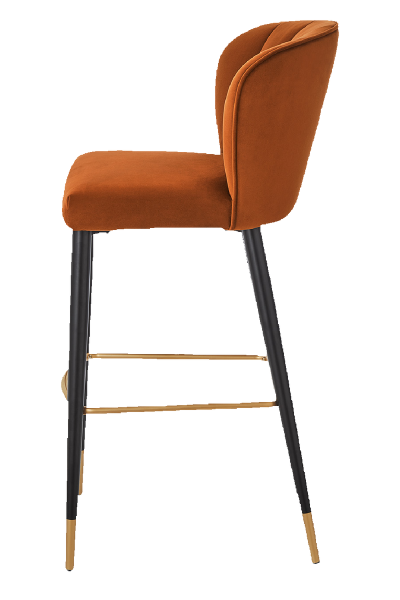 Channeled Gray Bar Stool | Liang & Eimil Maya | Oroatrade.com