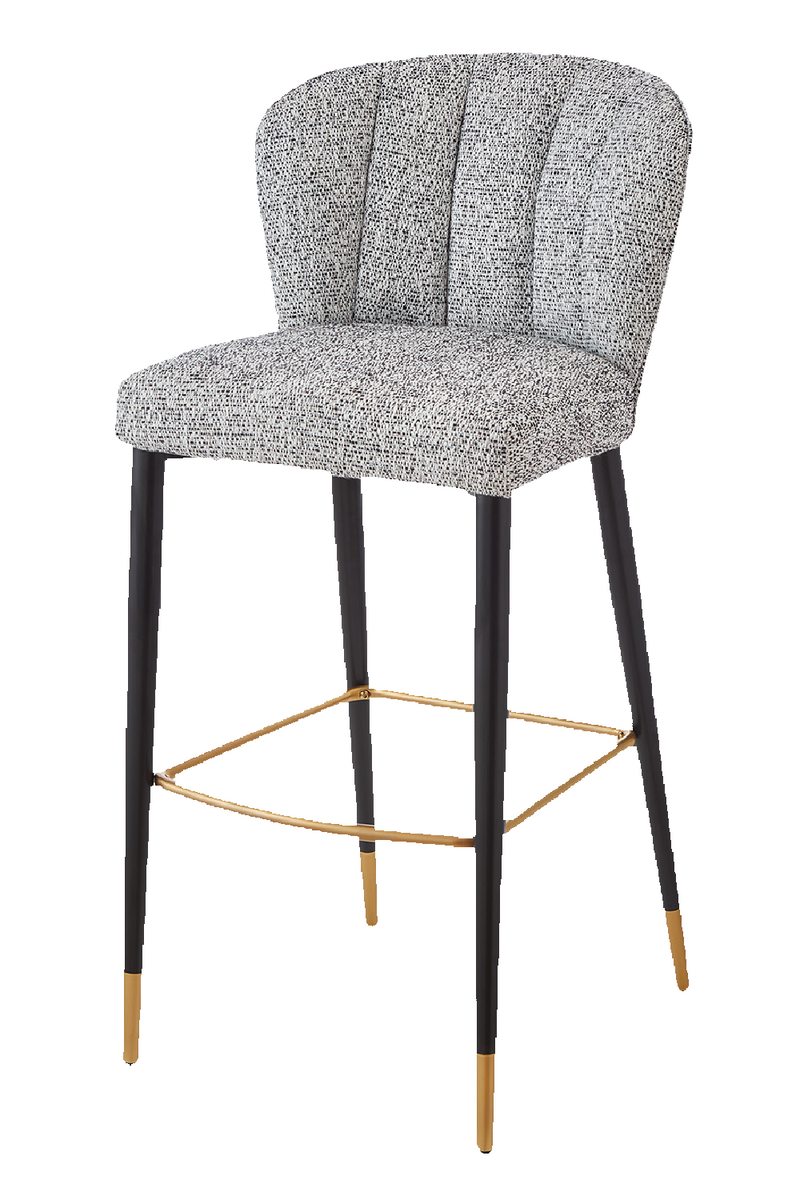 Channeled Gray Bar Stool | Liang & Eimil Maya | Oroatrade.com