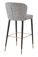 Channeled Gray Bar Stool | Liang & Eimil Maya | Oroatrade.com