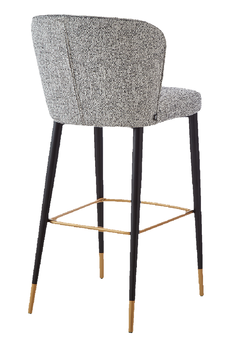 Channeled Gray Bar Stool | Liang & Eimil Maya | Oroatrade.com