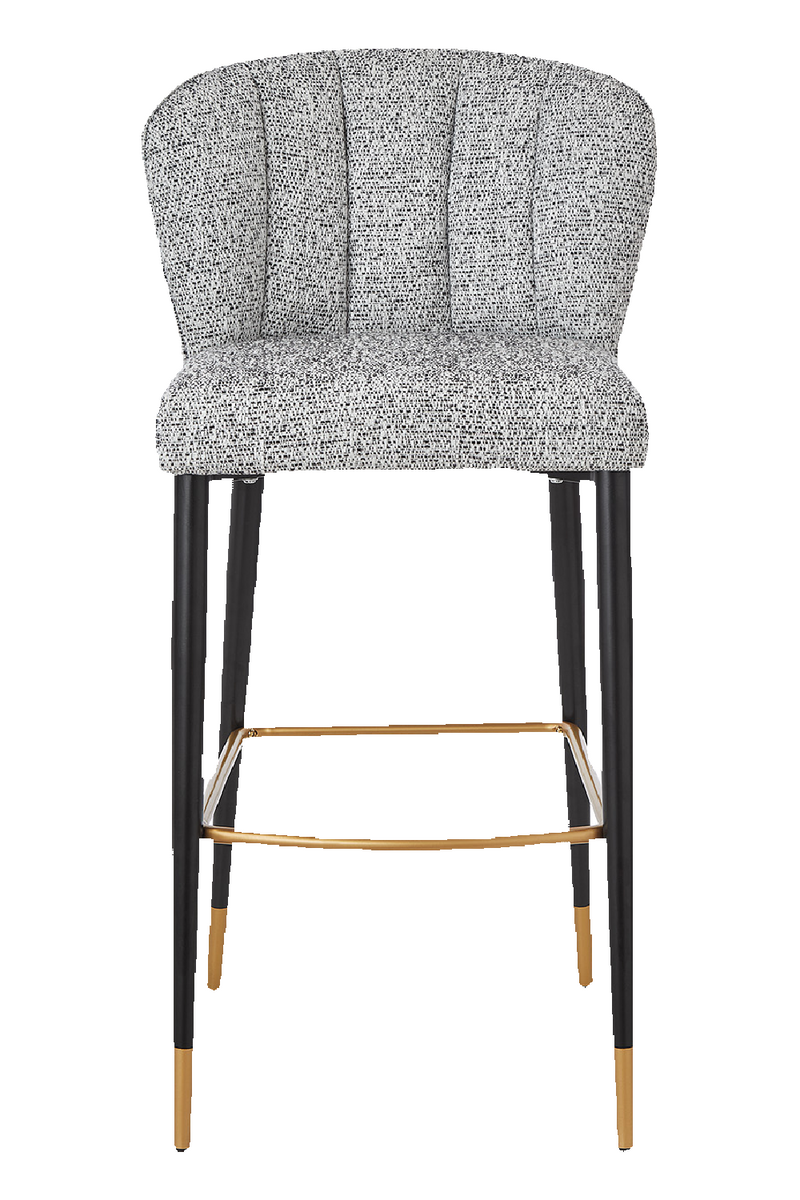 Channeled Gray Bar Stool | Liang & Eimil Maya | Oroatrade.com