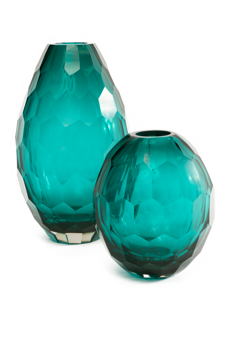 Turquoise Glass Vase | Liang & Eimil Teal | Oroatrade.com