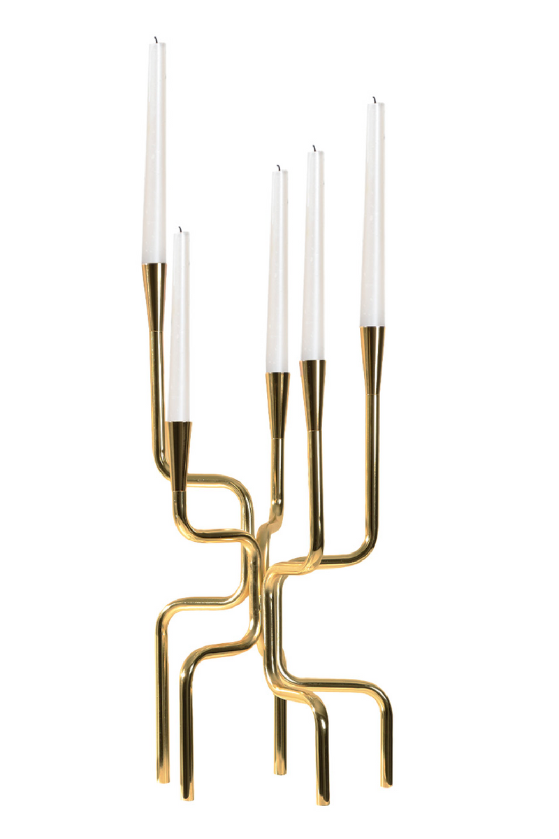 Gold Sculptural Candle Holder | Liang & Eimil Maman | Oroatrade.com