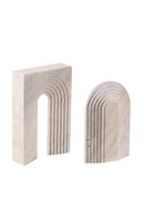 Beige Travertine Sculpture | Liang & Eimil Arch II | Oroatrade.com