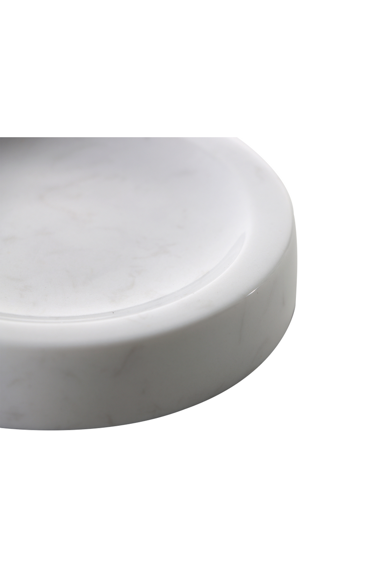 Round White Marble Ash Tray | Liang & Eimil Boswell | Oroatrade.com