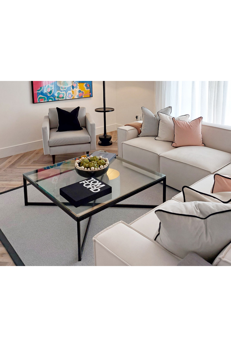 Clear Glass Square Coffee Table | Liang & Eimil Musso | Oroatrade.com