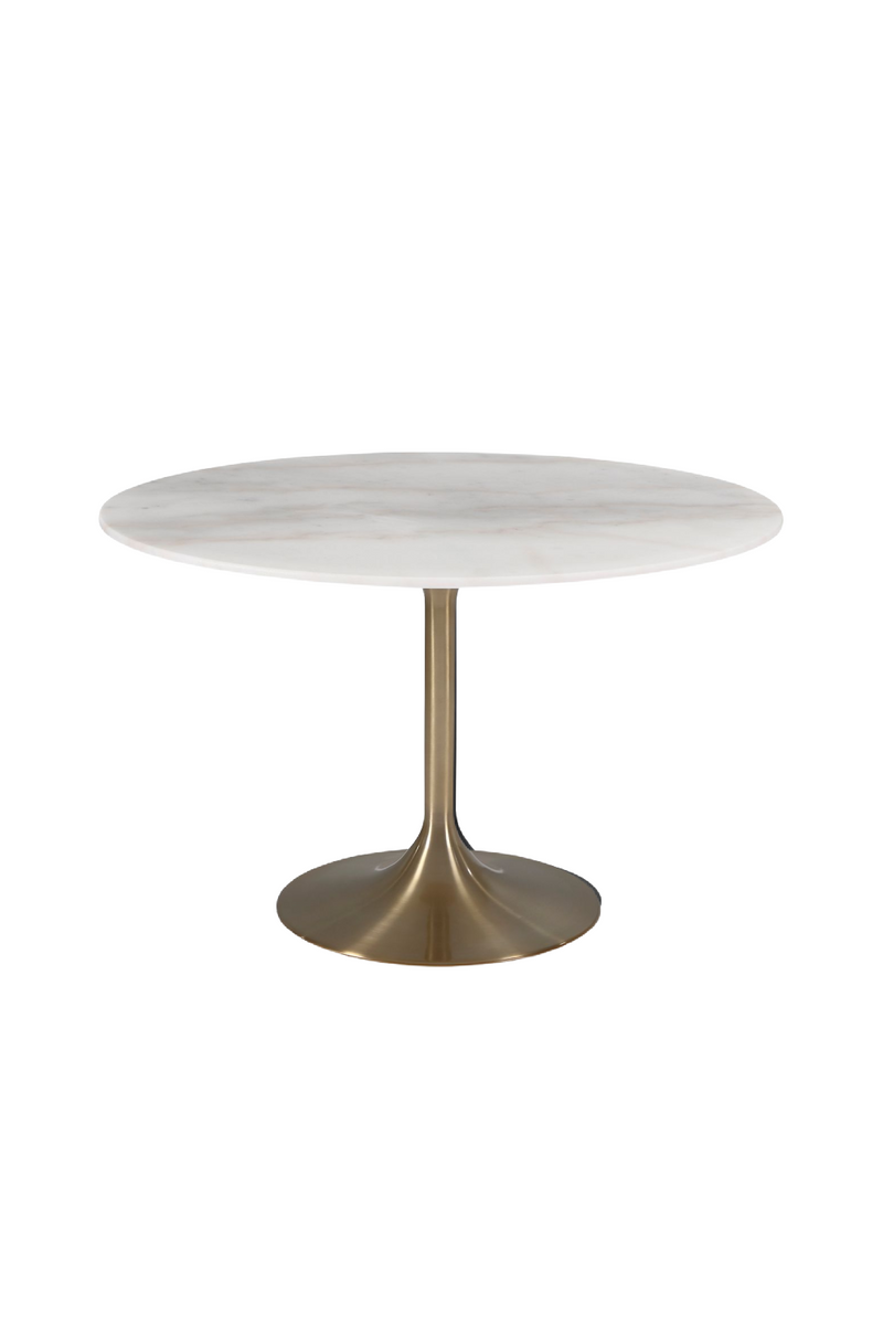 Brass Round Pedestal Dining Table | Liang & Eimil Telma | Oroatrade.com