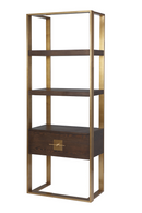 Brass Framed Shelving Unit | Liang & Eimil Ophir | Oroatrade.com