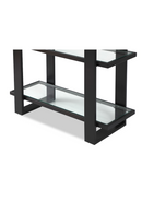 Dark Brown/Black Metal Glass Bookcase - Liang & Eimil Arundel | Oroatrade.com