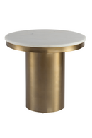 White Round Marble Side Table | Liang & Eimil Camden | Oroatrade.com