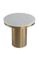 White Round Marble Side Table | Liang & Eimil Camden | Oroatrade.com