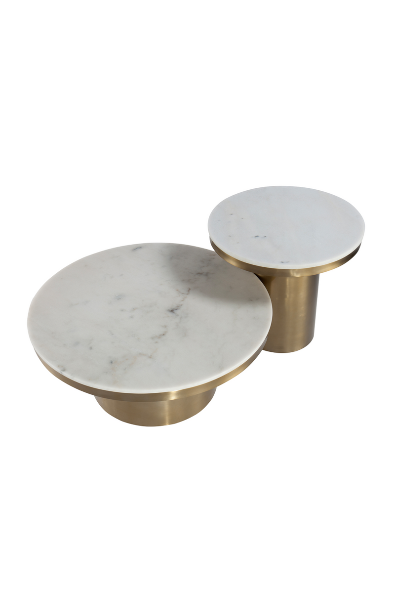 White Round Marble Side Table | Liang & Eimil Camden | Oroatrade.com