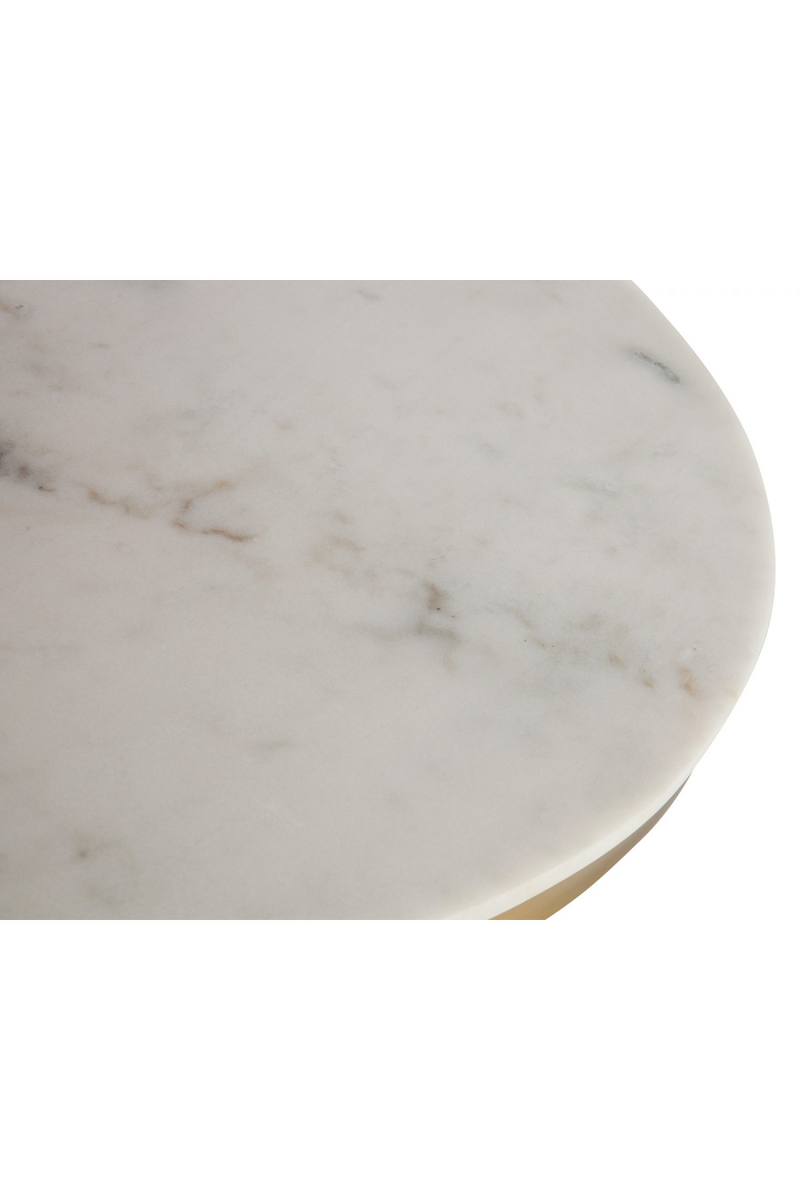 White Round Marble Side Table | Liang & Eimil Camden | Oroatrade.com