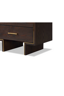Dark Brown Rectangular Bedside Table | Liang & Eimil Tigur | Oroatrade.com