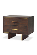 Dark Brown Rectangular Bedside Table | Liang & Eimil Tigur | Oroatrade.com