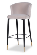 Velvet Curved Barstool | Liang & Eimil Elica | Oroatrade.com
