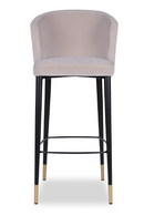 Velvet Curved Barstool | Liang & Eimil Elica | Oroatrade.com