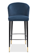 Velvet Curved Barstool | Liang & Eimil Elica | Oroatrade.com