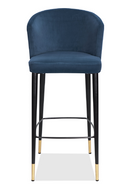 Velvet Curved Barstool | Liang & Eimil Elica | Oroatrade.com