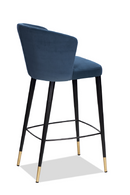 Velvet Curved Barstool | Liang & Eimil Elica | Oroatrade.com