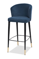 Velvet Curved Barstool | Liang & Eimil Elica | Oroatrade.com