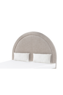 Taupe Chenille Arched King Bed | Liang & Eimil Lagos | Oroatrade.com