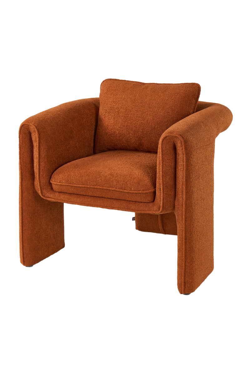 Rust Chenille Occasional Chair | Liang & Eimil Bloom | Oroatrade.com
