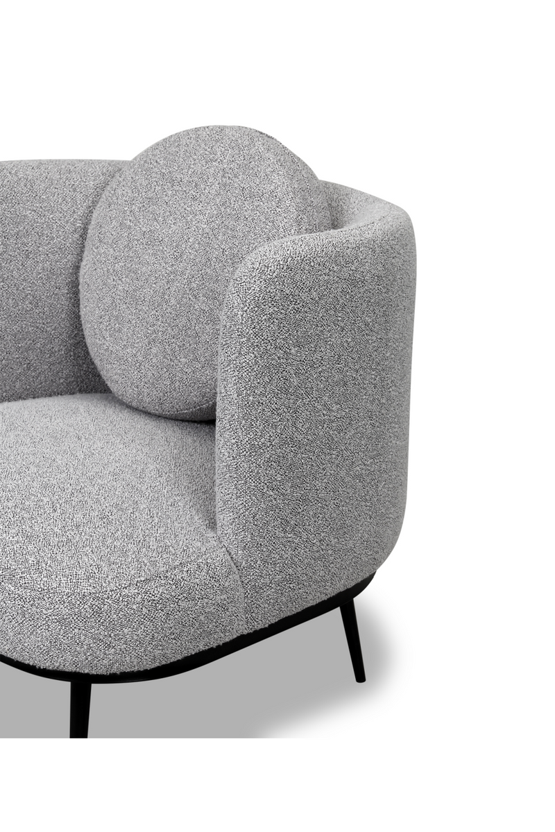 Gray Curved Occasional Chair | Liang & Eimil V Lux | Oroatrade.com