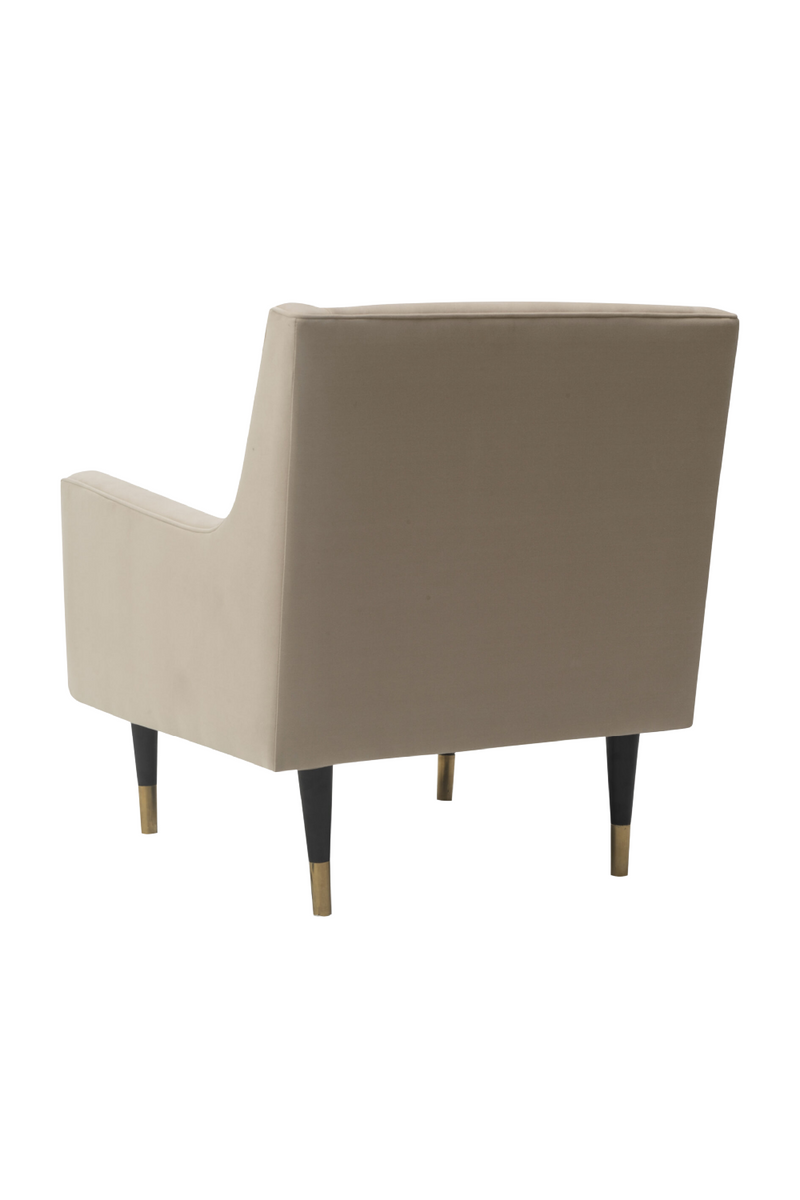 Beige Velvet Lounge Chair | Liang & Eimil Conte | Oroatrade.com