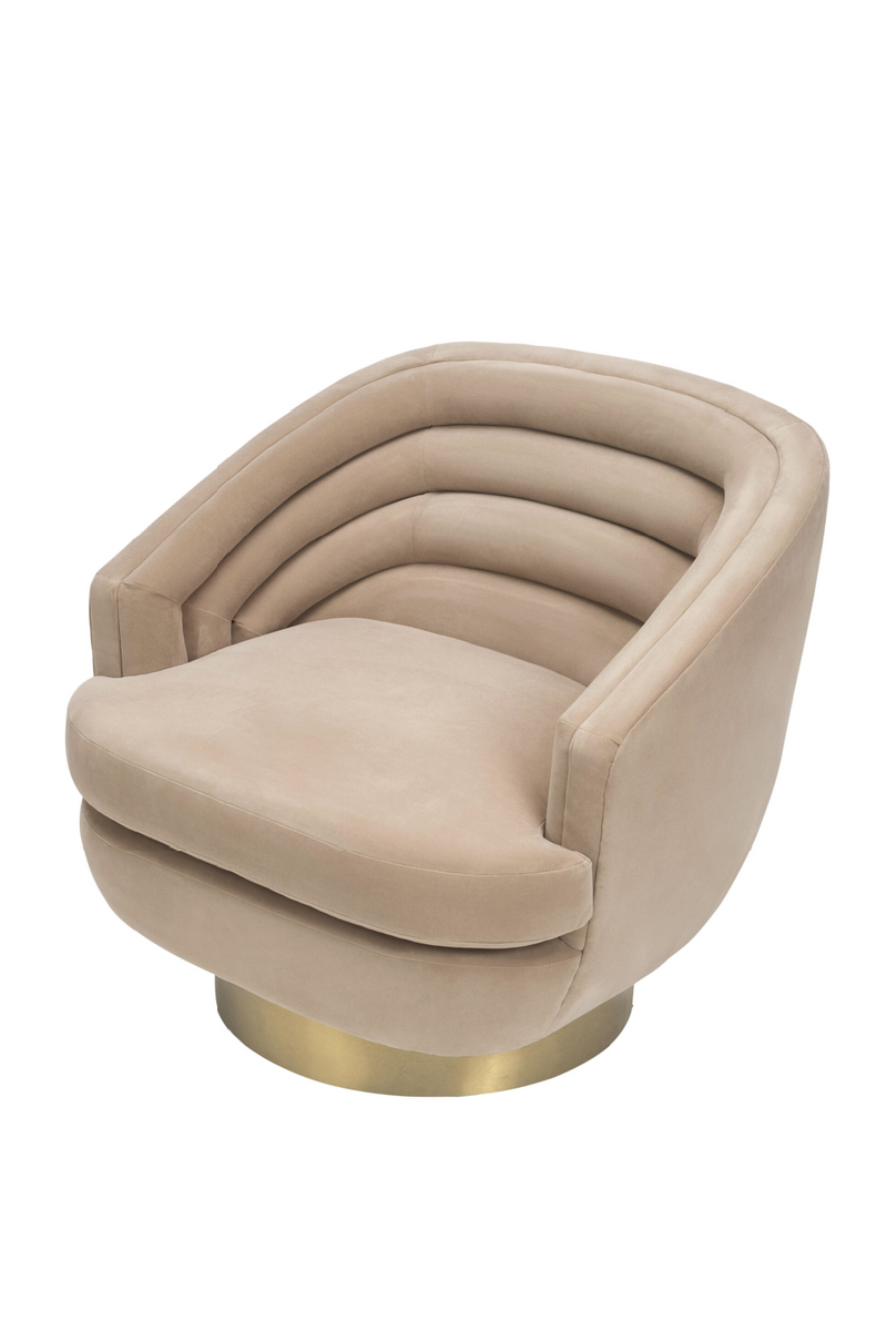 Beige Velvet Accent Chair | Liang & Eimil Wegner | Oroatrade.com