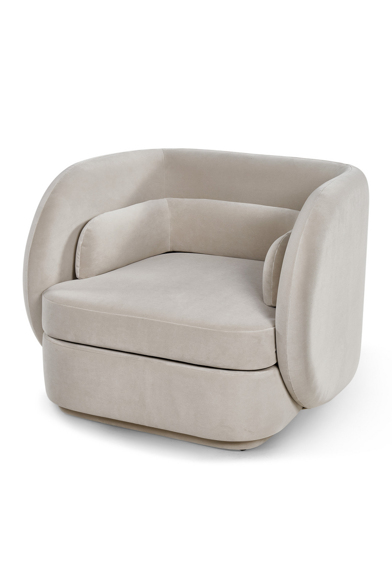 Light Gray Velvet Occasional Chair | Liang & Eimil Chantal | Oroatrade.com