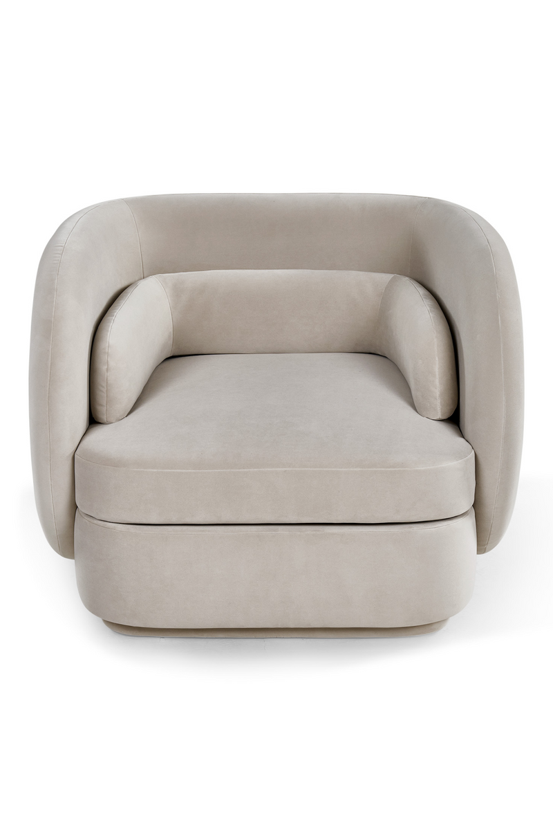 Light Gray Velvet Occasional Chair | Liang & Eimil Chantal | Oroatrade.com